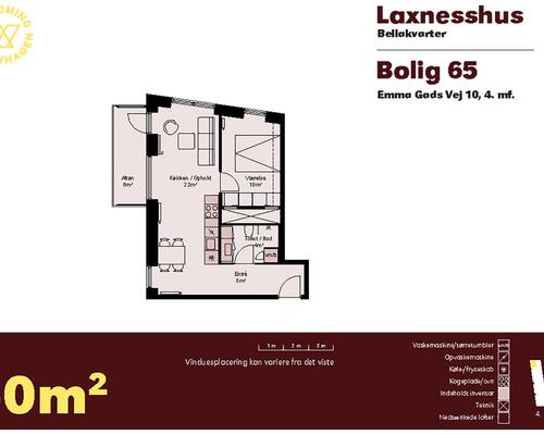 2 værelses lejlighed i København S