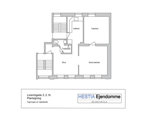 3 værelses lejlighed i Randers