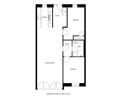 3 værelses lejlighed i Allerød