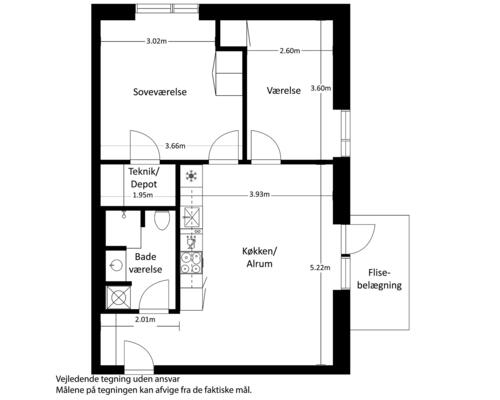 3 værelses lejlighed i Vejle