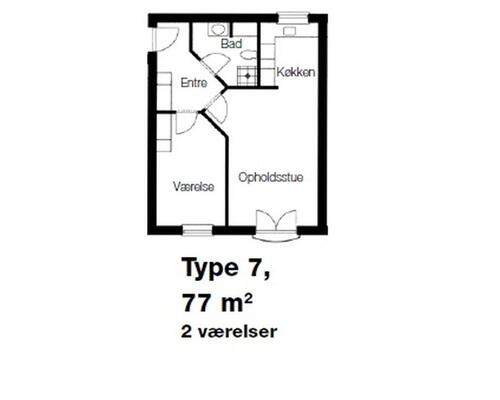 2 værelses lejlighed i Løgstør