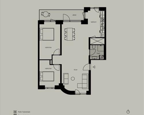 3 værelses lejlighed i København Ø