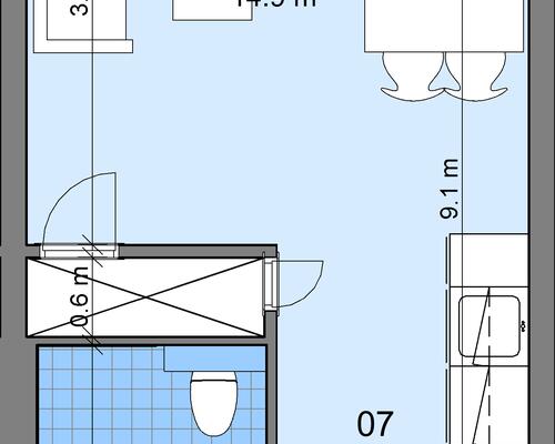 1 værelses lejlighed i Odense V