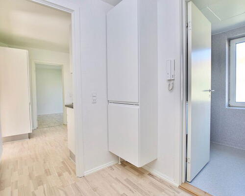 Renoveret 3-værelses lejlighed med altan og parkering