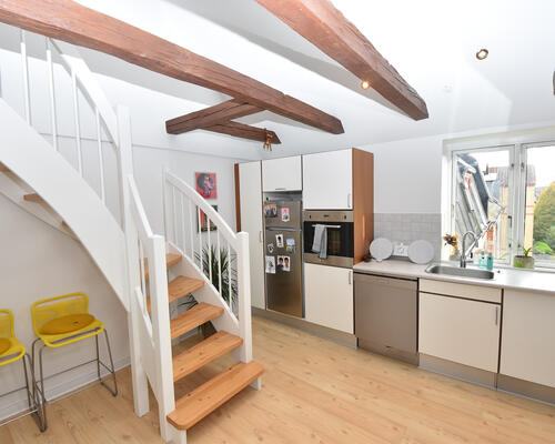 Eksklusiv taglejlighed med loft til kip i Aalborg