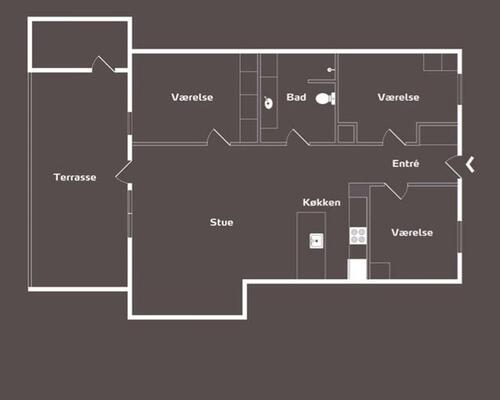 3 værelses lejlighed i Viborg