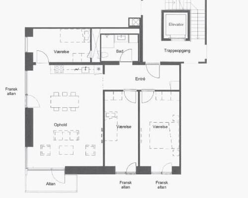 3 værelses lejlighed i Valby