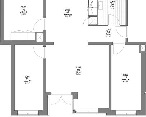 4 værelses lejlighed i Herning