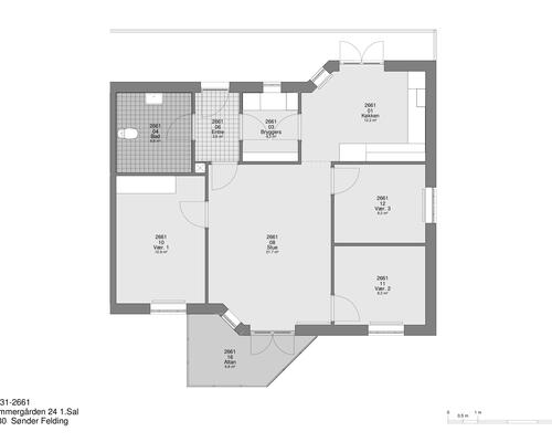 4 værelses lejlighed i Sønder Felding