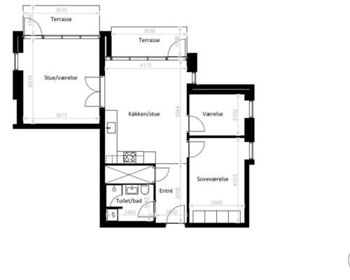 4 værelses lejlighed i Kolding