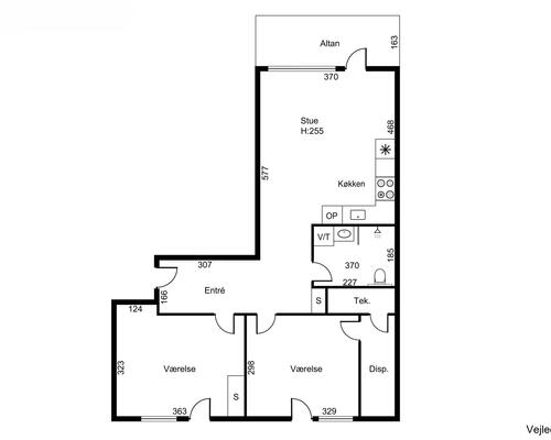 3 værelses lejlighed i Glostrup