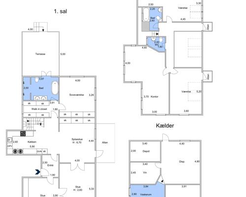 10 værelses lejlighed i Frederiksberg
