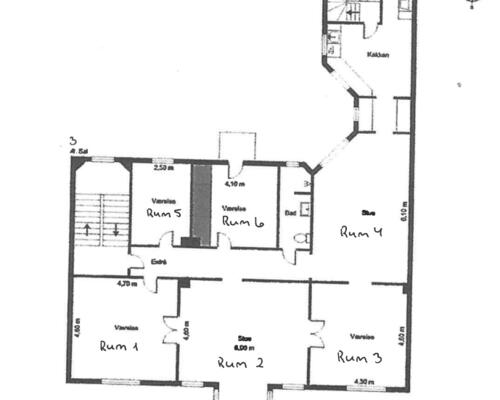 6 værelses lejlighed i Randers