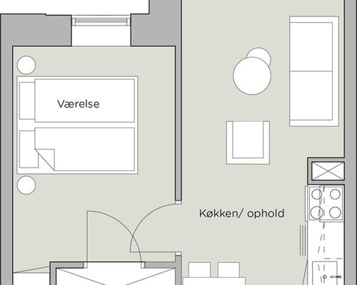 2 værelses lejlighed i Aalborg