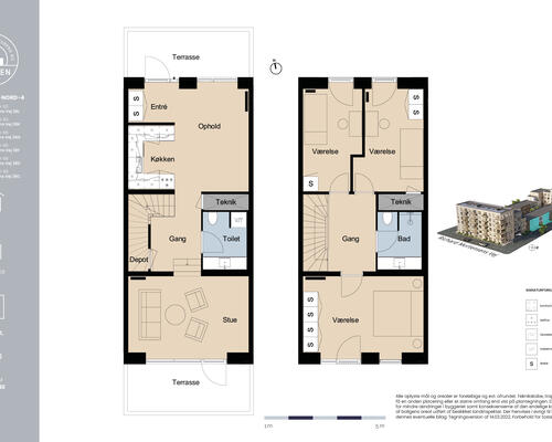 4 værelses lejlighed i København S
