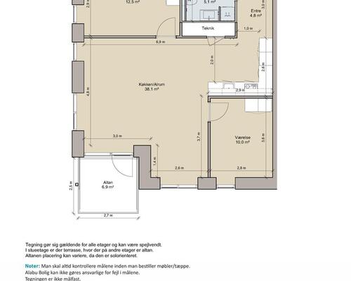 3 værelses lejlighed i Aalborg Øst