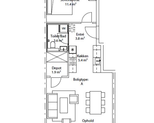 Nyere lejlighed - centralt i Odense