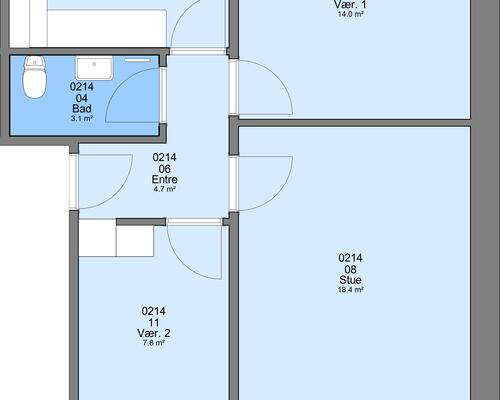 3 værelses lejlighed i Frederikshavn