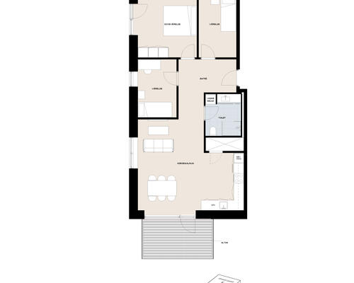 4 værelses lejlighed i Horsens