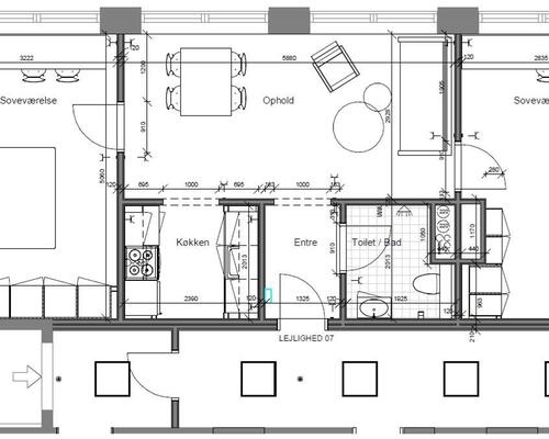 2 værelses lejlighed i Odense C
