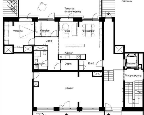 2 værelses lejlighed i Valby