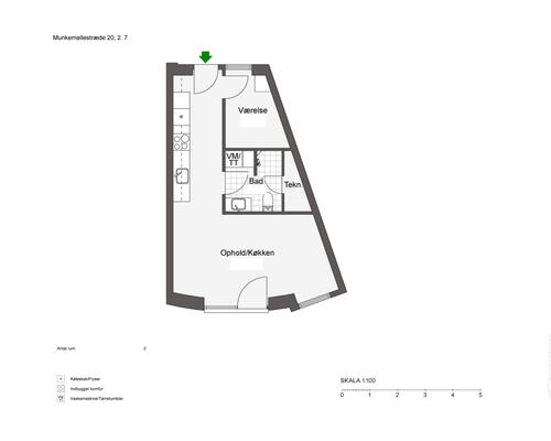 Perfekt 2-værelses i Odense C! - KUN 2 MÅNEDERS DEPOSITUM