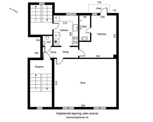 2 værelses lejlighed i Esbjerg