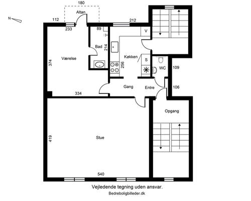 2 værelses lejlighed i Esbjerg