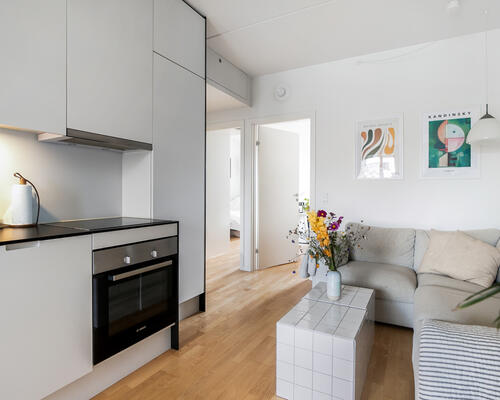 Flot og delevenlig 4-værelses lejlighed i Bryggerhaven