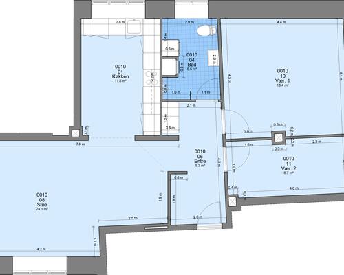 3 værelses lejlighed i Randers NØ