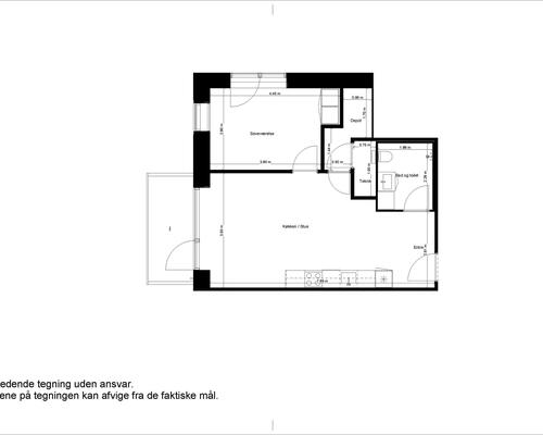 2 værelses lejlighed i Glostrup
