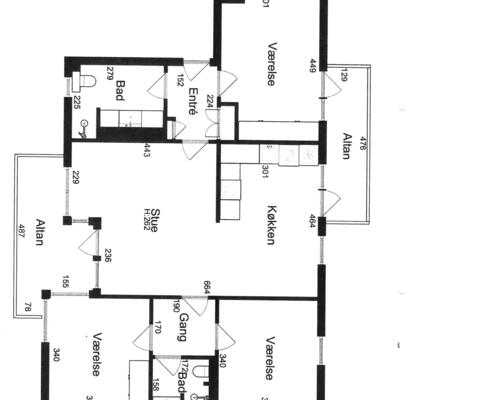 4 værelses lejlighed i København V