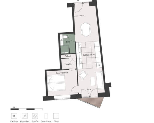 2 værelses lejlighed i Højbjerg