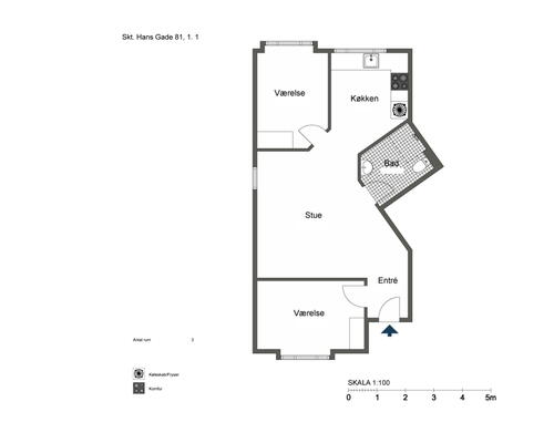Veldisponeret og delevenlig 3 værelses i OdenseKUN 1 MÅNEDS DEPOSITUM