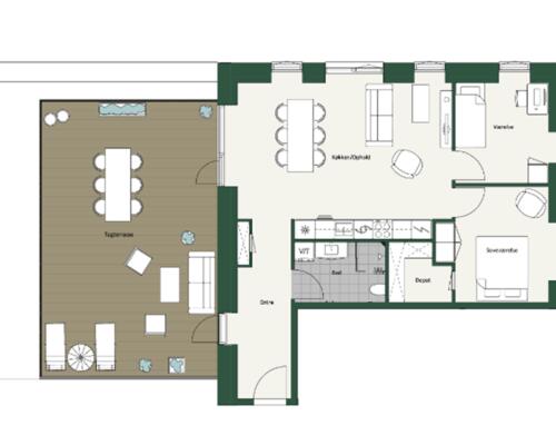 Charmfuld og rummelig 3-værelses lejlighed på 104m² - Perfekt til Familien!