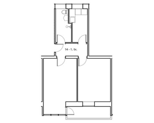 2 værelses lejlighed i Kolding