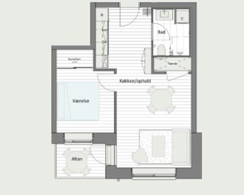 Dejlig 2-værelses lejlighed i Odense