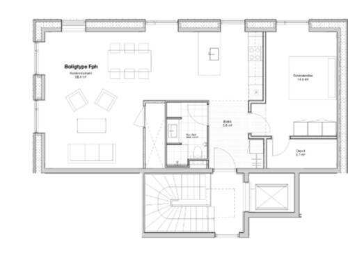 Lys 2-værelses lejlighed på Rugårdsvej med parkering