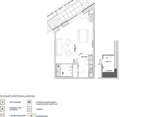 Skøn 1-værelses med hems og terrasse