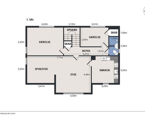 4-værelses lejlighed