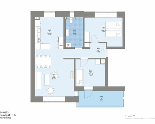 3 værelses lejlighed i Herning