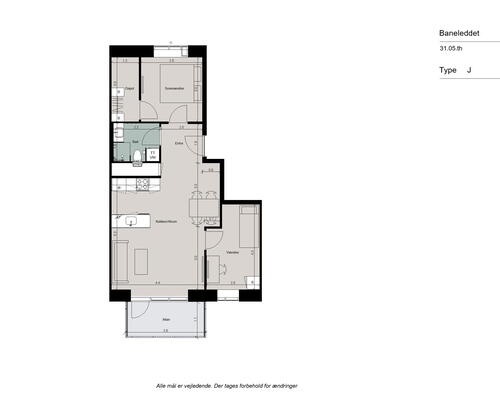 Stilren 3-værelses med stor solrig altan, moderne køkken-alrum og gulvarme i hele boligen - Ingen bindingsperiode!