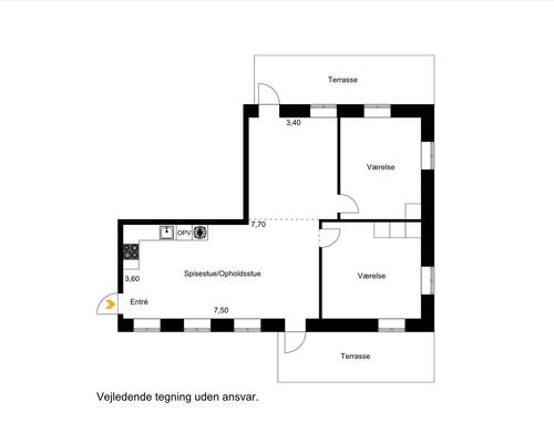 3 værelses lejlighed i Ikast