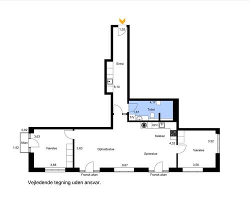 3 værelses lejlighed i Ikast