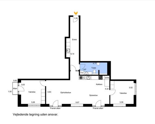 3 værelses lejlighed i Ikast