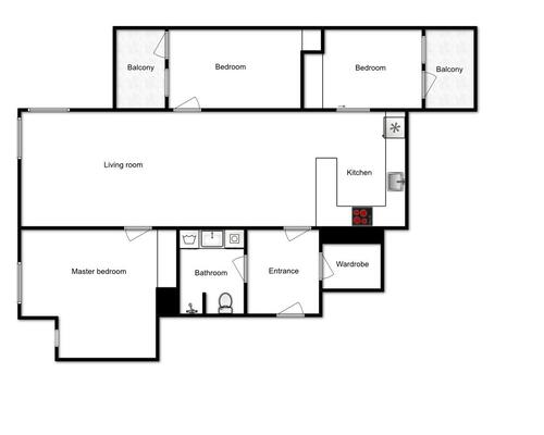 4 værelses lejlighed i København Ø