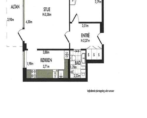 2 værelses lejlighed i Kastrup