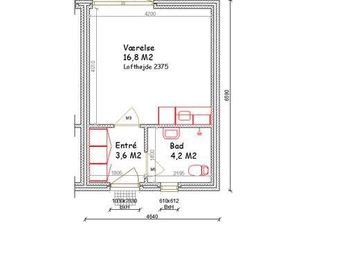 30 m2 værelse i Varde