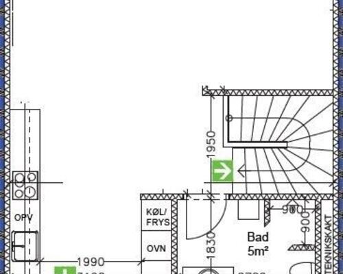 Skønt rækkehus med havkig i Troense
