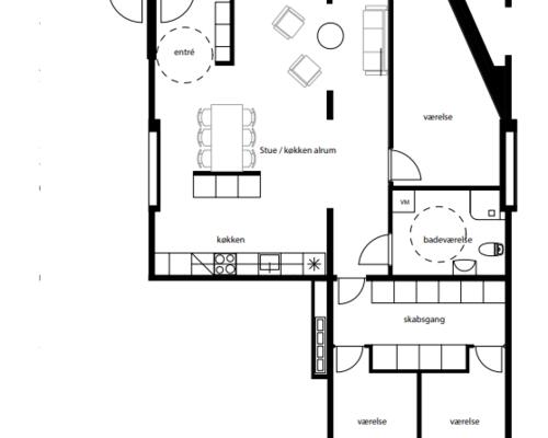 4 værelses lejlighed i Aalborg